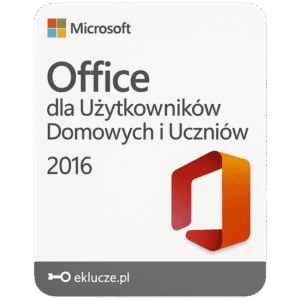 Microsoft Office 2016 dla Użytkowników Domowych i Uczniów - klucz Office dla uczniów