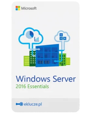 Microsoft Windows Server 2016 Essentials 2CPU - licencja Server Essentials dla 2 procesorów