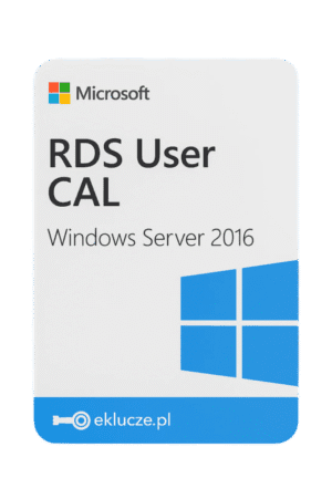 Microsoft Windows Server 2016 RDS 50 User CAL - klucz RDS dla 50 użytkowników
