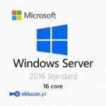 Microsoft Windows Server 2016 Standard 16 Core - licencja Server Standard 16 rdzeni