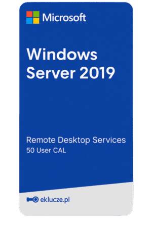 Microsoft Windows Server 2019 RDS 50 User CAL - klucz RDS 2019 dla 50 użytkowników