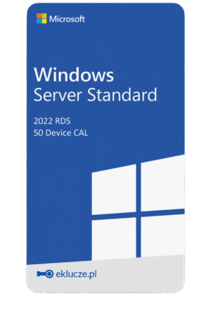 Microsoft Windows Server 2022 RDS 50 Device CAL - klucz RDS 2022 dla 50 urządzeń