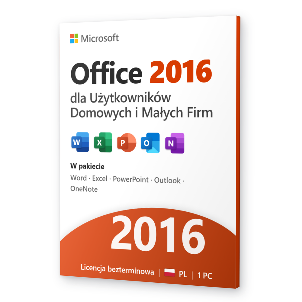 Microsoft Office 2016 dla Użytkowników Domowych i Małych Firm dla Mac - klucz produktu Office Ma