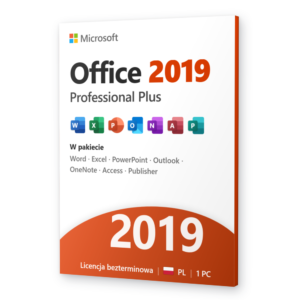 Microsoft Office 2019 Professional Plus - klucz produktu Office Pro Plus