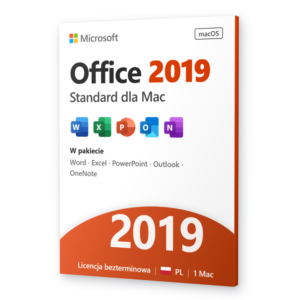 Microsoft Office 2019 Standard MAC - klucz Office Standard dla Mac
