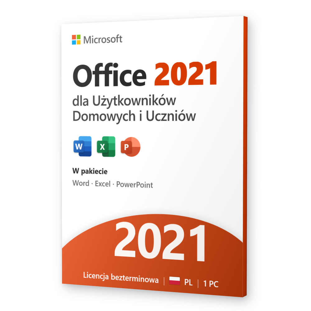 Microsoft Office 2021 dla Użytkowników Domowych i Uczniów - licencja Office 2021 dla uczniów