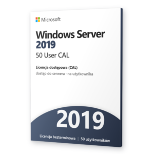 Microsoft Windows Server 2019 50 User CAL - licencja dostępu dla 50 użytkowników Server 2019