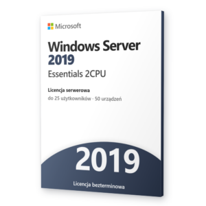 Microsoft Windows Server 2019 Essentials 2CPU - klucz Server 2019 Essentials