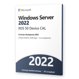 Microsoft Windows Server 2022 RDS 50 Device CAL - klucz RDS 2022 dla 50 urządzeń