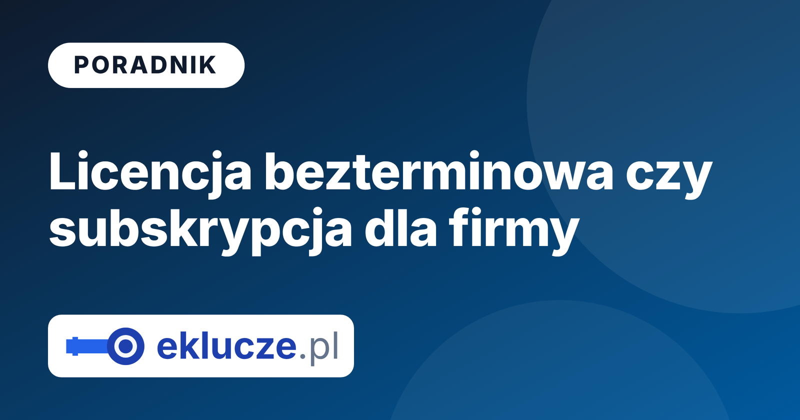 Porównanie kosztów licencji bezterminowej i subskrypcji Microsoft w firmie w horyzoncie pięciu lat
